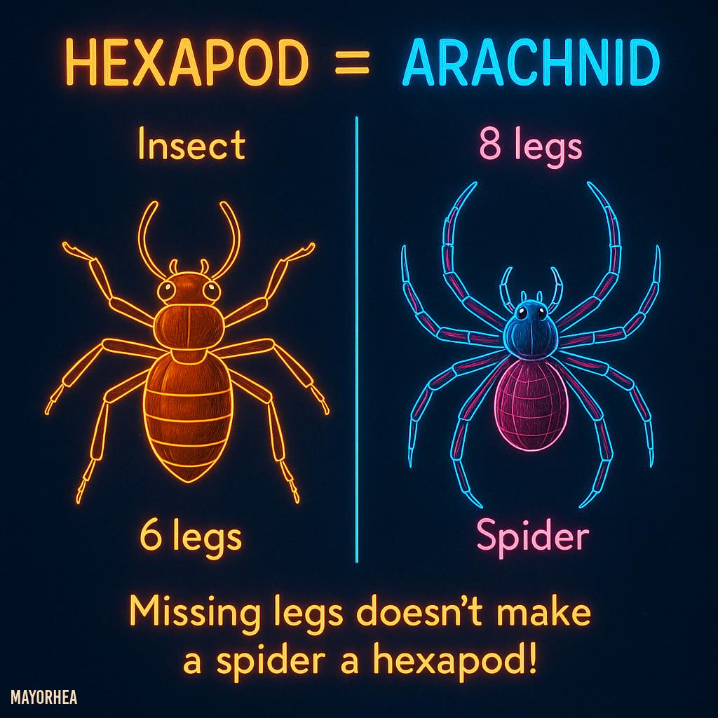 Седя си тази сутрин и стана въпрос за един паяк с липсващ крак (горкият 🥲)…